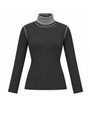 Grey turtleneck on white background.