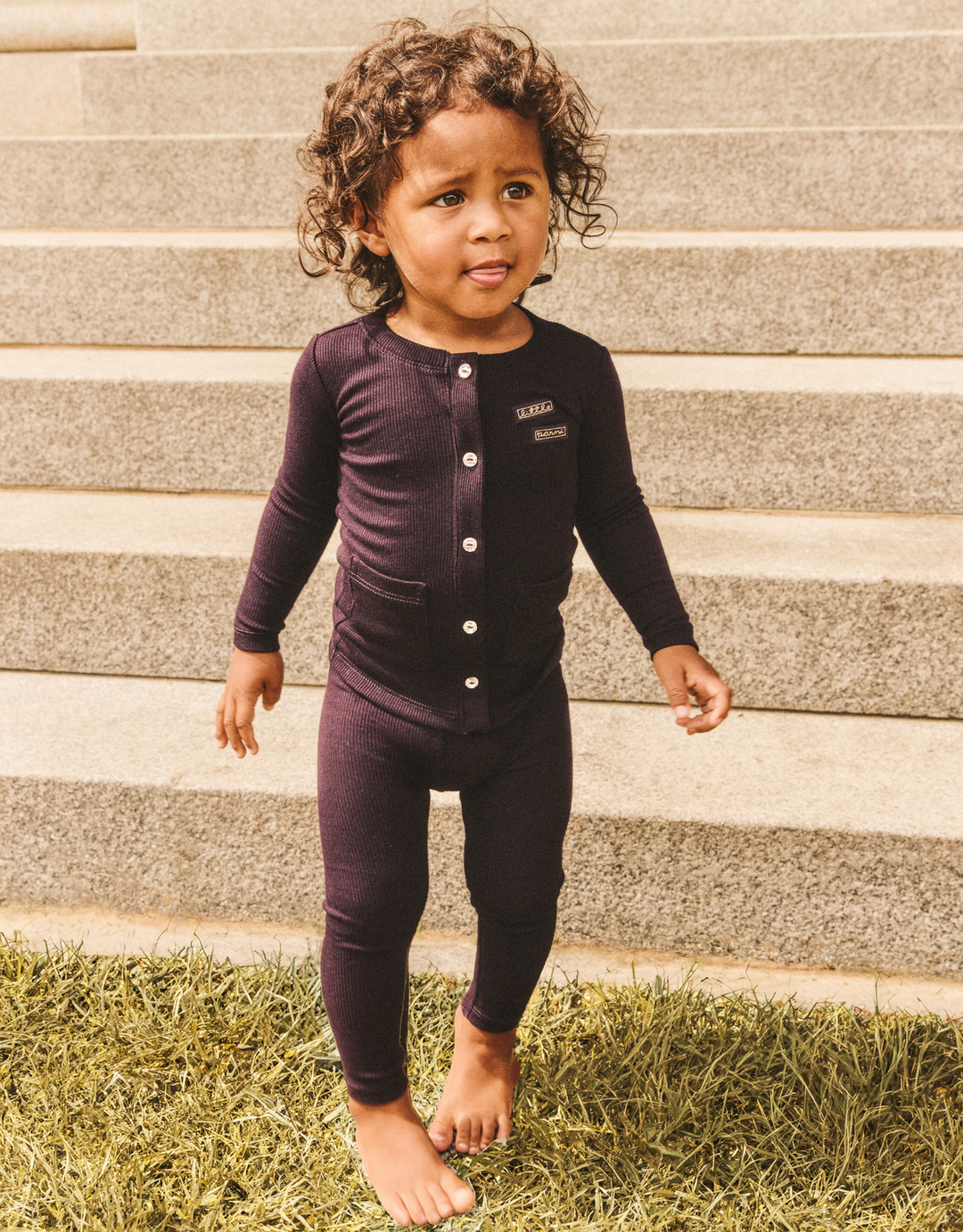 Little Parni Baby Ribbed Rhinestone Cardigan Set K452 - Black Little Parni Baby Ribbed Rhinestone Cardigan Set K452 - Black