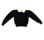 Girls Collared Sweater Black