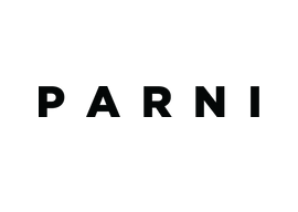 Black Parni logo on a white background
