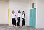 Models wearing different skirts in black from weekday collection.