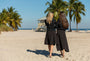 Model wearing the Cayman Skirt in Black.
