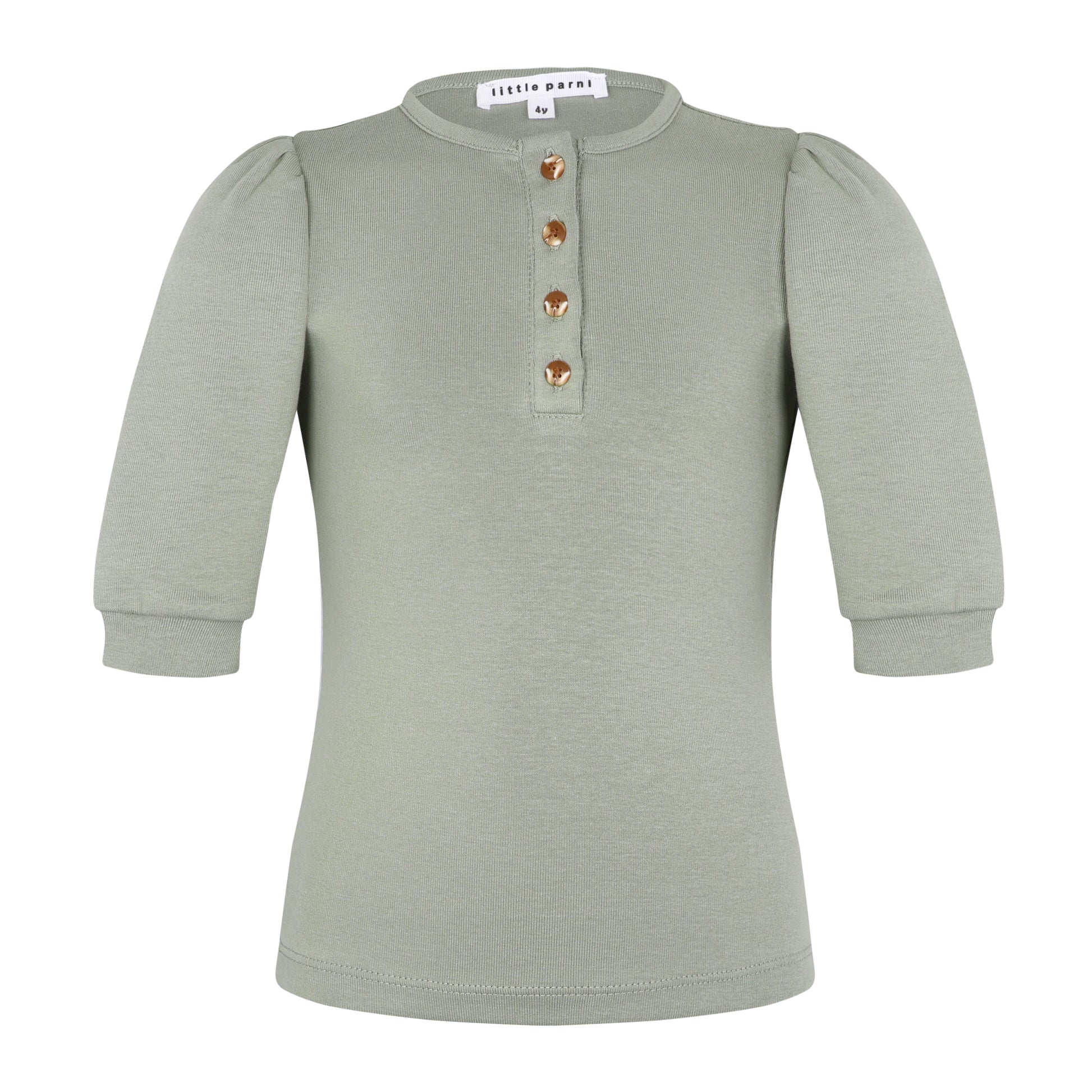 Girls 3/4 Sleeve Henley T-Shirt