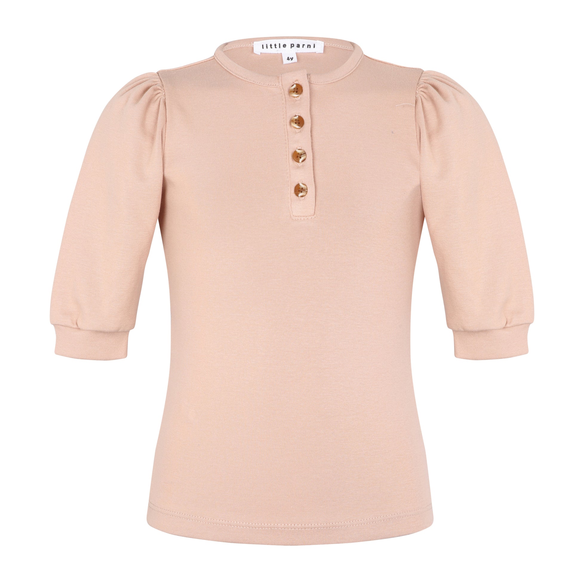 Girls 3/4 Sleeve Henley T-Shirt
