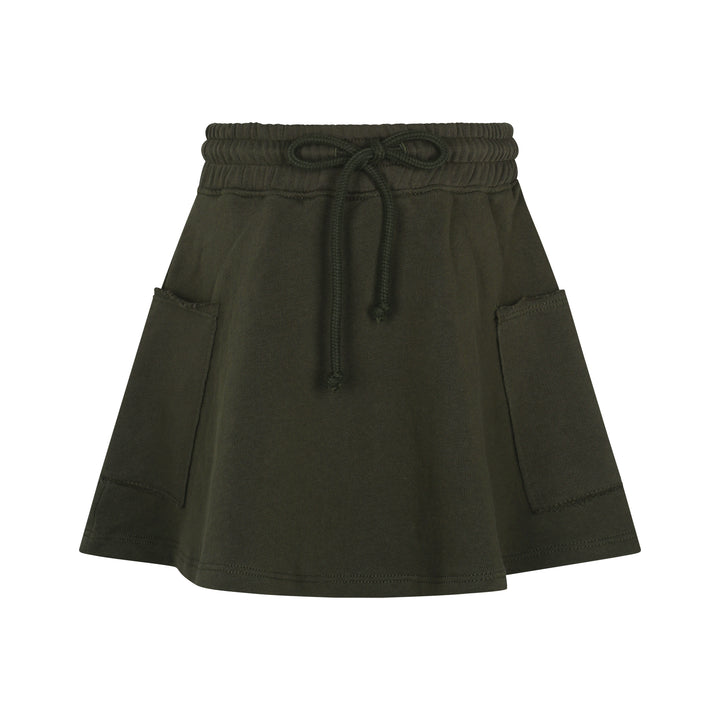 Nashville French Terry Pocket Skirt - Green