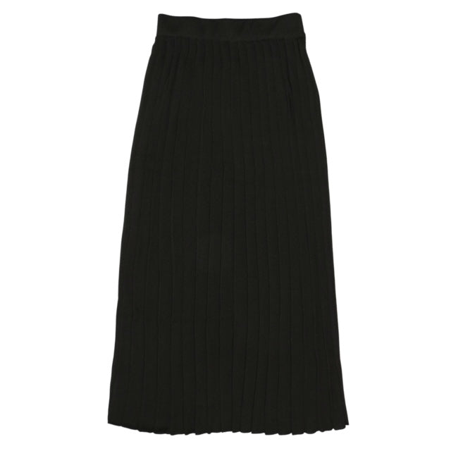 Pleated Knit Skirt