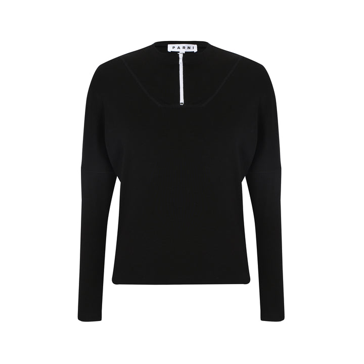 Zippered Classic Dolman Tee