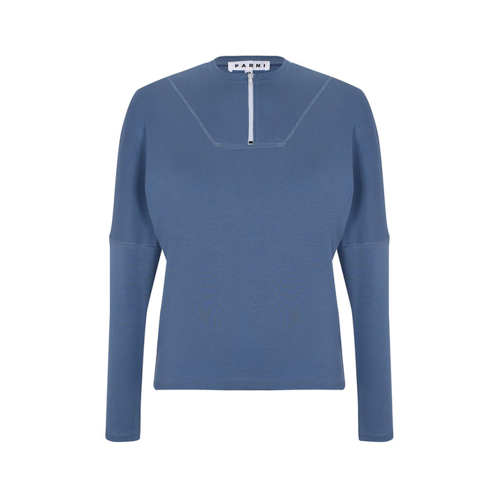 Zippered Classic Dolman Tee