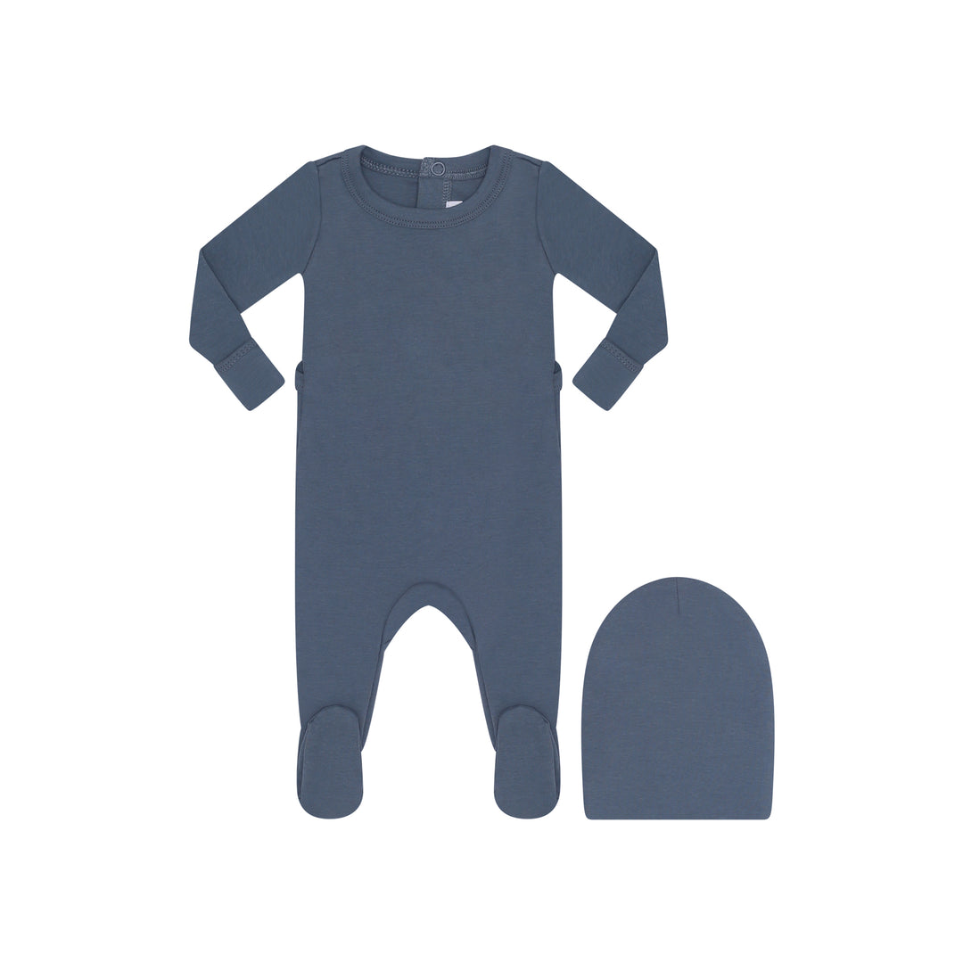 Solid Color Stretchy & Beanie Set