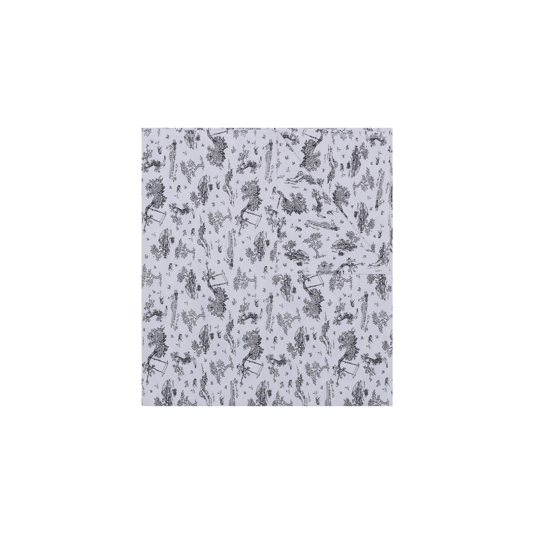 Parni Blue Toile Blanket Parni Blue Toile Blanket