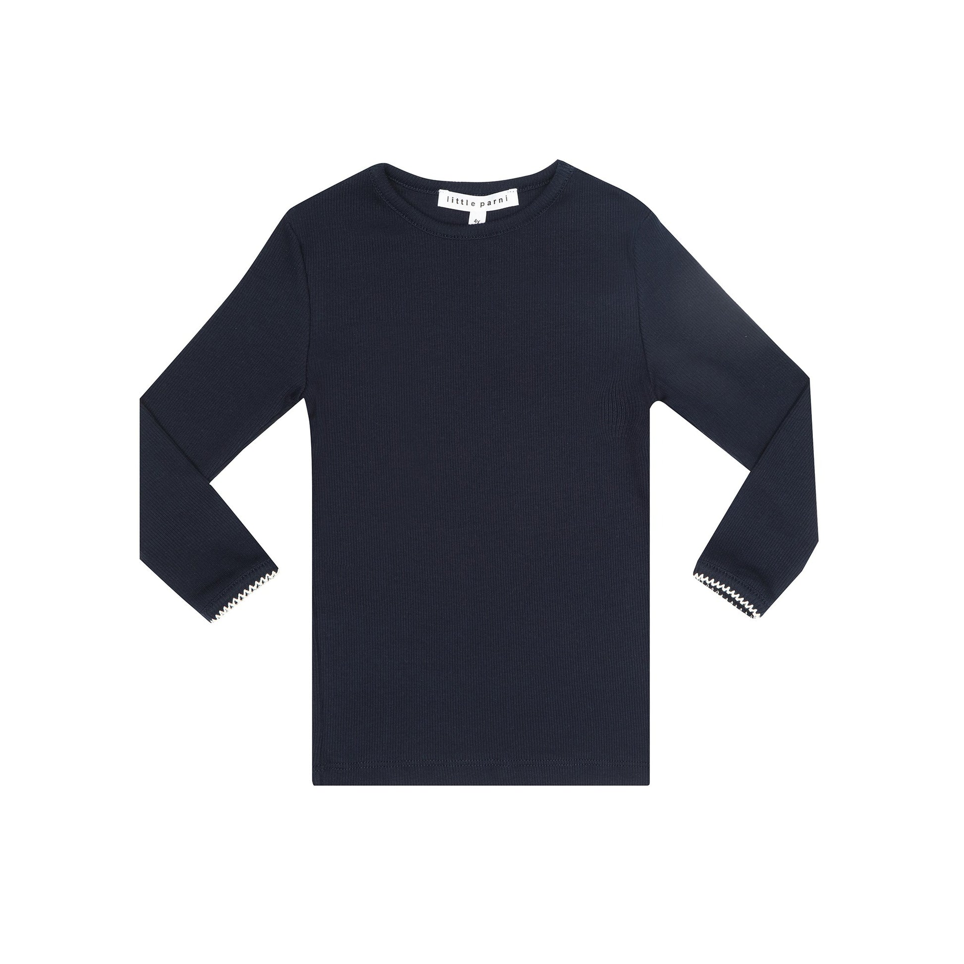 Ribbed Cotton Blend Tee