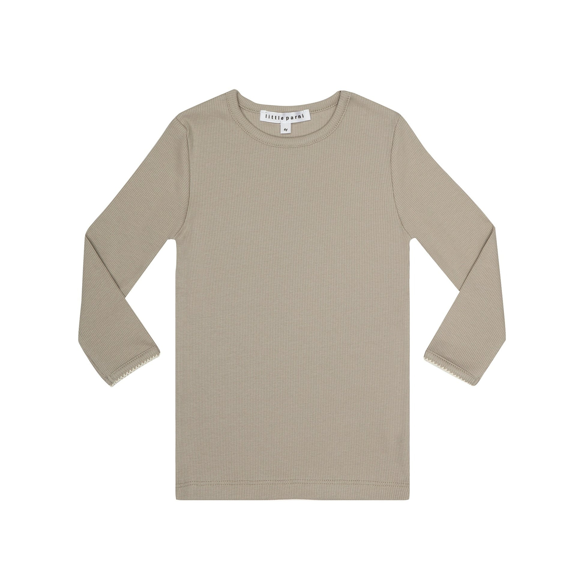 Ribbed Cotton Blend Tee
