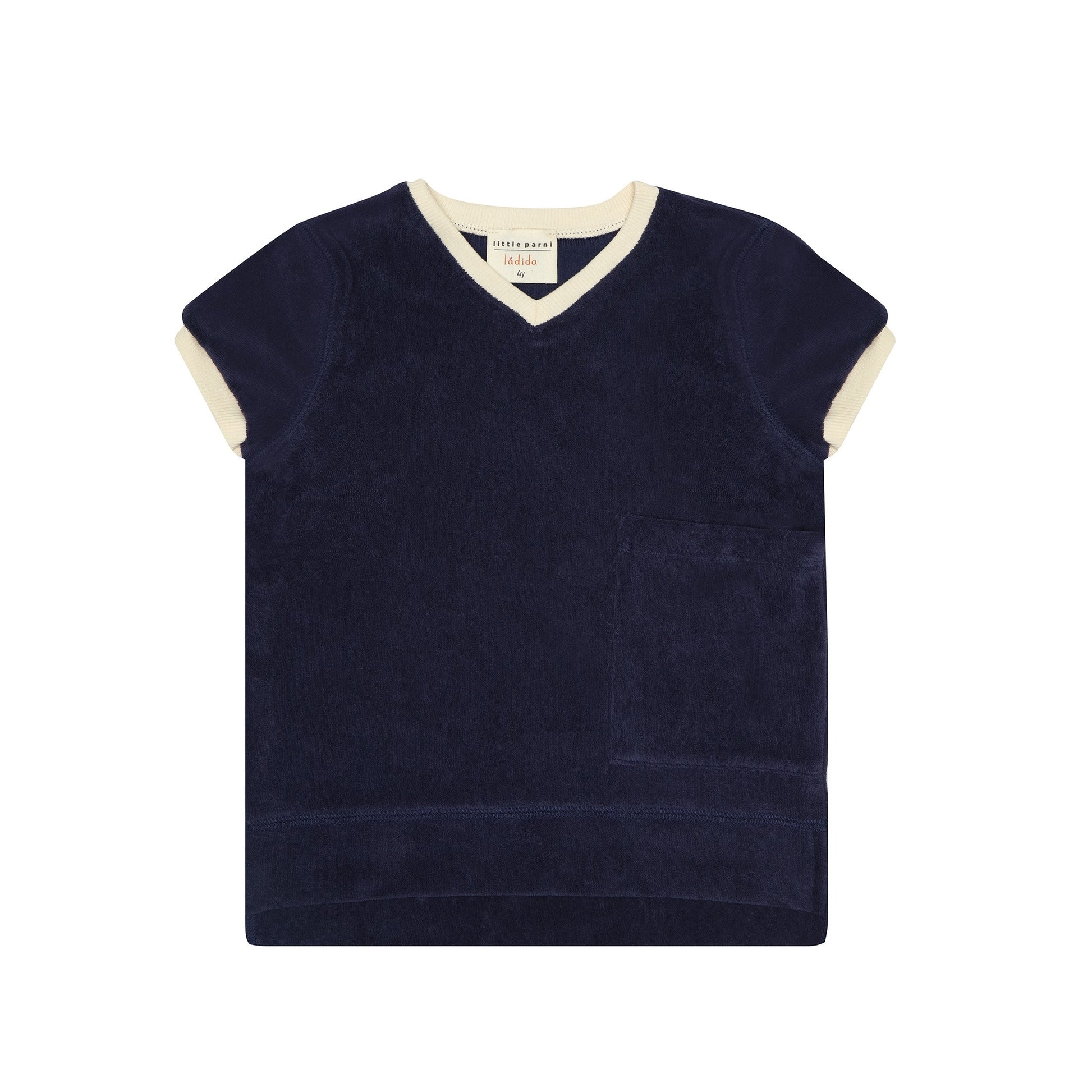 Terry V-neck Tee