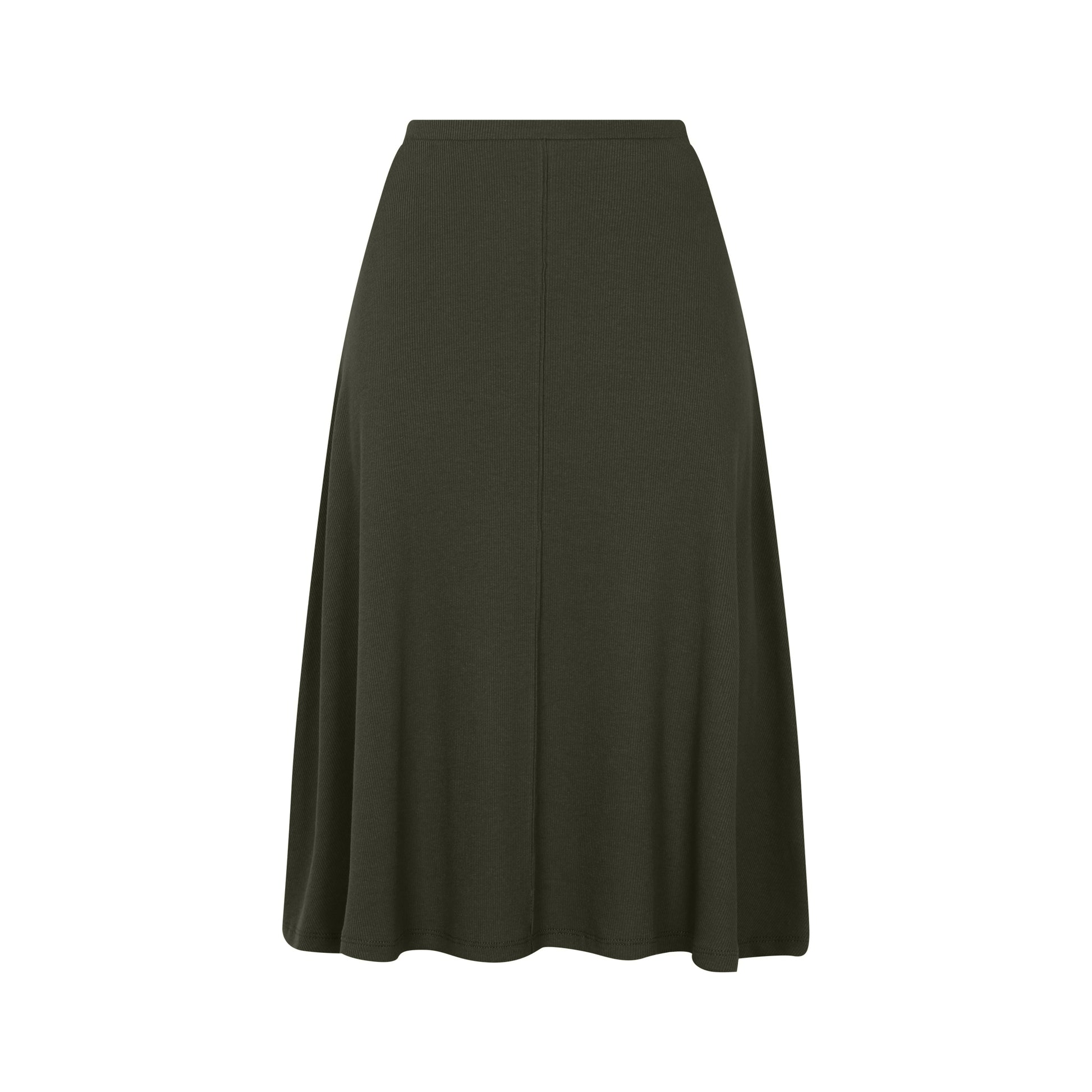 Ribbed Short Skirt with vein