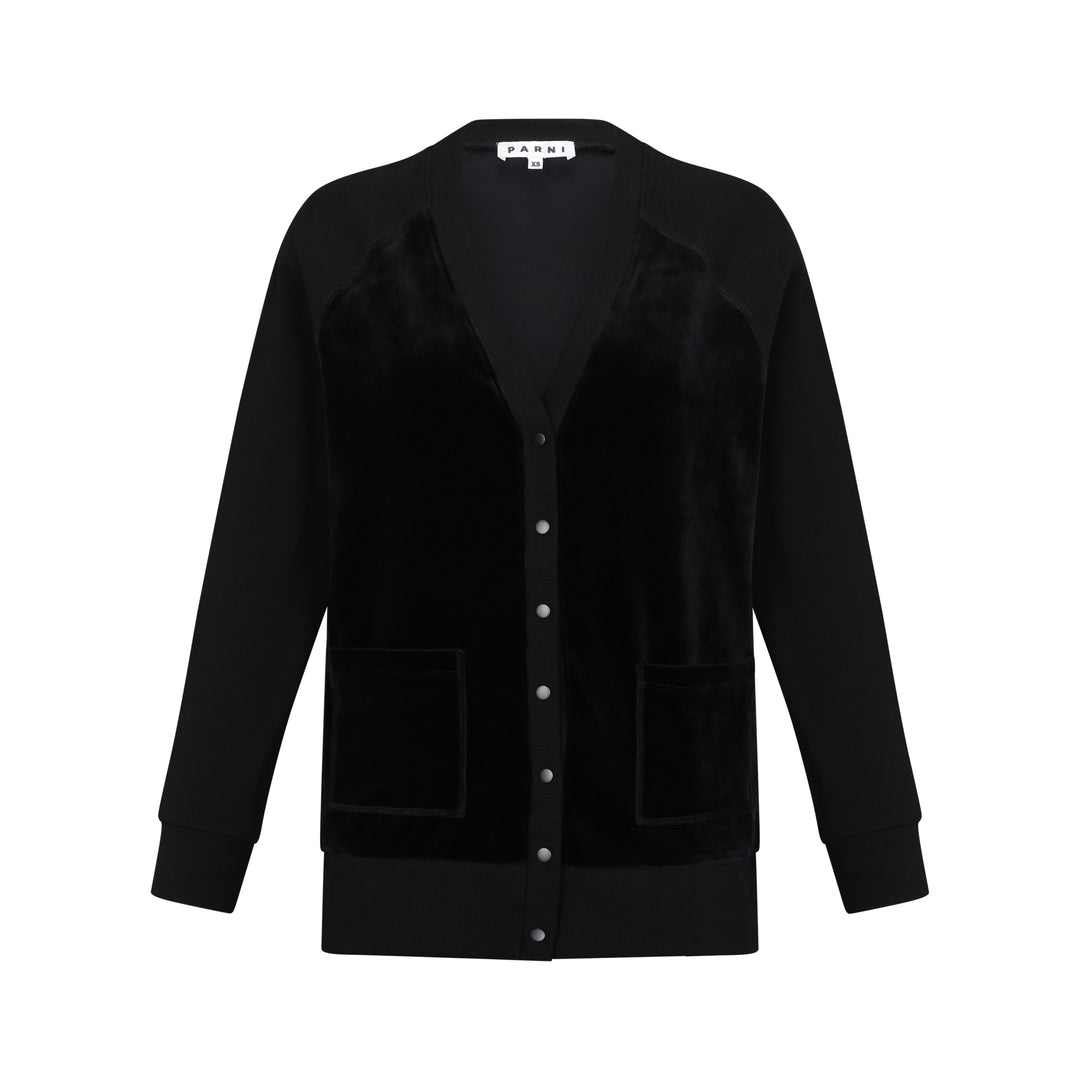 Velour Cardigan