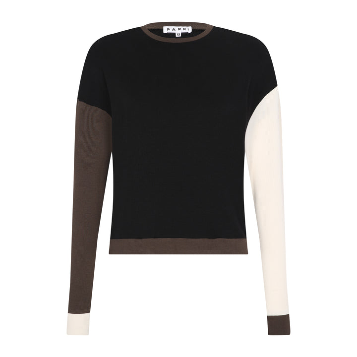 Ribbed Color -Block Top