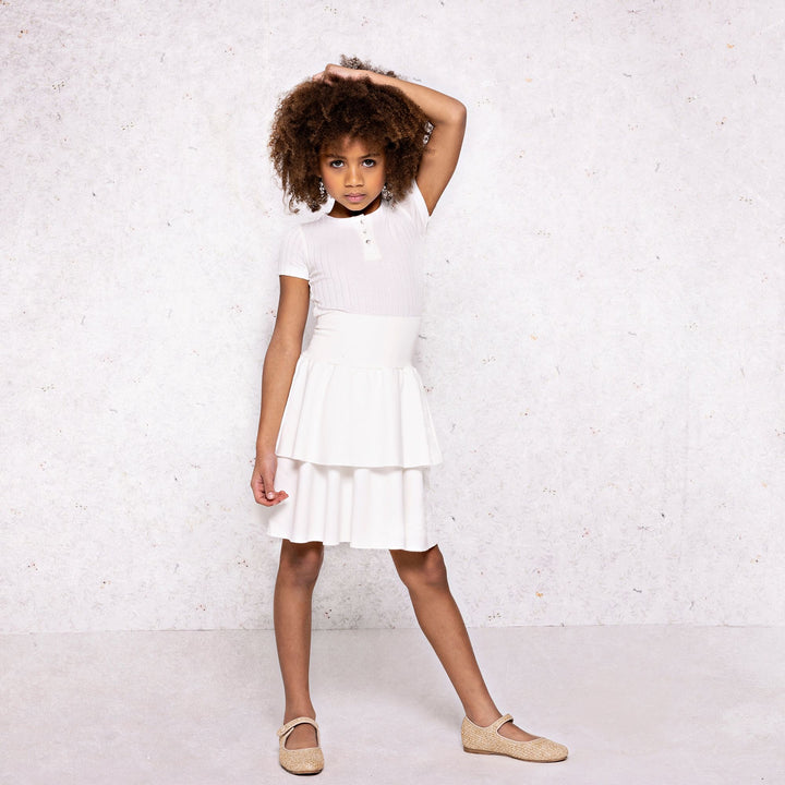 Rhinestone Short Sleeve Henley Top